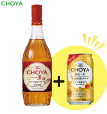 画像1: 【バレンタインラッピング可能】【2/28まで！熟成一年ソーダ付き】チョーヤ 本格梅酒 『 The CHOYA 紀州南高梅原酒 』700ml (1)