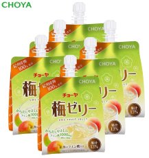 画像1: 【お試し】チョーヤ 梅ゼリー   180g ×6個入り   13%紀州産梅果汁入りゼリー食品 (1)