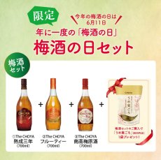 画像1: 【6/30まで！】年に一度の梅酒の日セット　プレゼント付【送料無料】 (1)