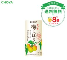 画像1: 【8月限定！ポイント8倍　送料無料】チョーヤ 梅ドリンク 『 梅しぼり カートカン 125ml  30本入り 』  14％紀州産完熟南高梅果汁入り飲料 (1)