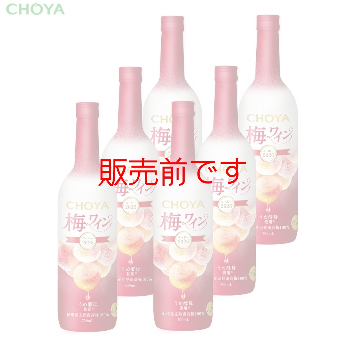 画像1: CHOYA 梅ワインヌーボー　2026  700ml×6本【数量限定】【送料無料】 (1)