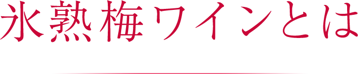 氷熟梅ワインとは