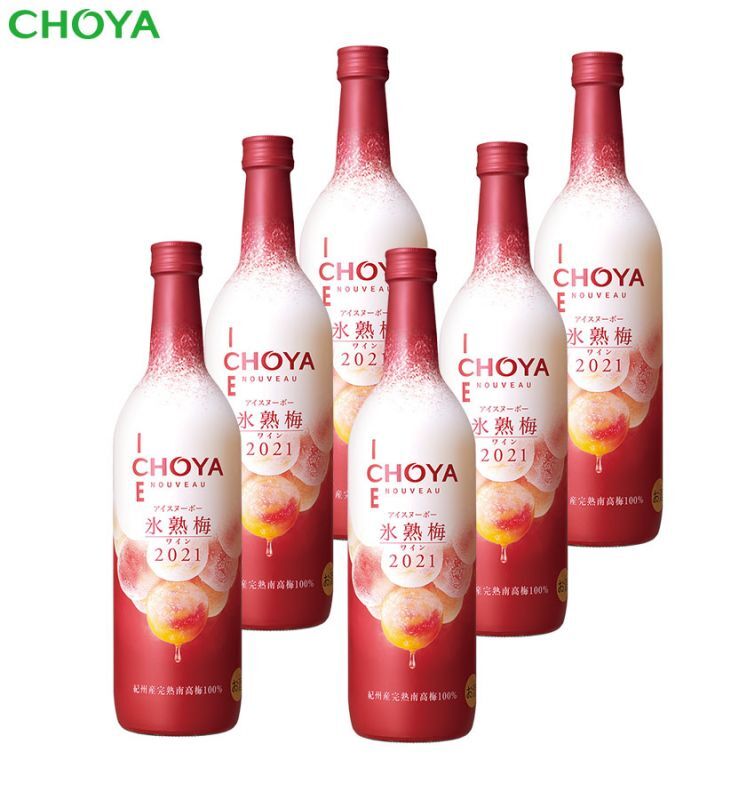 チョーヤ梅酒通信販売「蝶矢庵」CHOYA ICE NOUVEAU 氷熟梅ワイン2022 720ml×6本【数量限定】【送料無料】